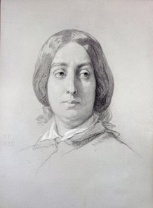 Ritratto della donna di lettere George Sand (1804-1876) Aurore Dupin, Baronessa Dudevant Disegno di Thomas Couture (1815-1879) 1844 Parigi, Museo della Vita Romantica da Thomas Couture