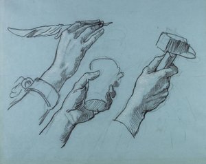 Trois Etudes de Mains (Tre studi di mani), c. 1876