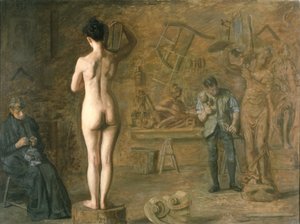 William Rush (1756-1833) che scolpisce la sua Figura Allegorica del Fiume Schuylkill da Thomas Cowperthwait Eakins