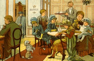 Vacanze vittoriane - rinfreschi al buffet da Thomas Crane
