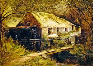 Mulino di Dolgelly, Galles del Nord da Thomas Creswick