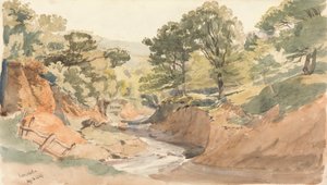 Vista del paesaggio a Powerscourt da Thomas Creswick