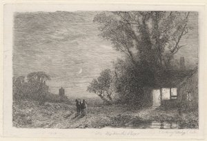 La bottega del fabbro da Thomas Creswick