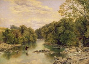 Il fiume Tees a Rokeby, Yorkshire, c.1860 da Thomas Creswick