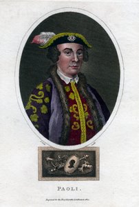 Pasquale Paoli, generale e patriota corso del XVIII secolo, 1820 da Thomas Dale
