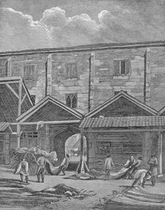 Mercato della Pelle, Leadenhall, Città di Londra, 1825