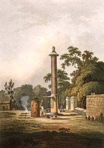 Luogo di culto indù, inciso da Joseph Constantine Stadler, pubblicato da Edward Orme c.1803 da Thomas Daniell