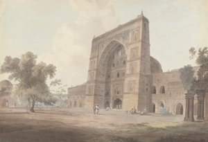 Ingresso Principale della Moschea Jami, Jaunpur da Thomas Daniell