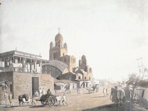 Scena di strada, da "Vedute di Calcutta" di Thomas Daniell, 1786-1788