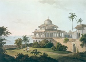 Il Chalees Satoon, nel Forte di Allahabad sul fiume Jumna, da 