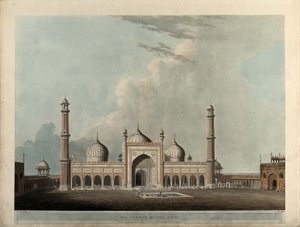 Il Jummah Musjed, Delhi da Thomas Daniell