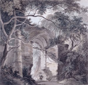 La Porta Kotwali, Gaur, Bengala da Thomas Daniell