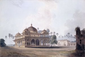 Il mausoleo di Makhdum Shah Daulat, Maner, Bihar, c.1788-1796 da Thomas Daniell