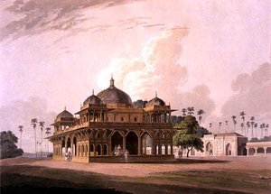 Il mausoleo di Mucdoom Shah Dowlut, a Moneah sul fiume Soane, da 