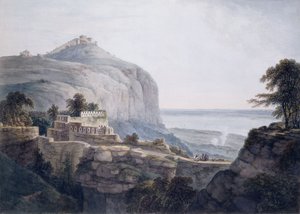 Veduta nord-ovest di Rohtasgarh, Bihar da Thomas Daniell