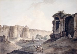 Il Purana Qila, Delhi da Thomas Daniell