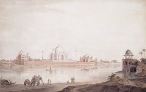 Il Taj Mahal, Agra, Uttar Pradesh, 1789 da Thomas Daniell
