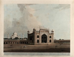 Il Taje Mahal, ad Agra da Thomas Daniell