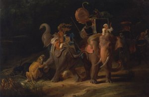 Caccia alla tigre nelle Indie Orientali [1798, Royal Academy of Arts, Londra, catalogo della mostra] da Thomas Daniell
