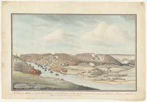 Attacco contro Fort Washington, 1776-1812 circa (acquerello) da Thomas Davies