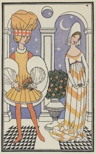 Illustrazione per Il Decamerone di Boccaccio (litografia a colori)