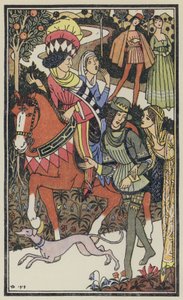Illustrazione per Il Decamerone di Boccaccio (litografia a colori)