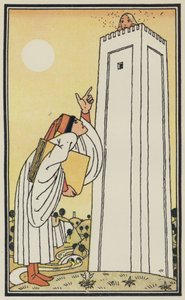 Illustrazione per Il Decamerone di Boccaccio (litografia a colori)