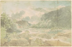 Harpers Ferry vista dal basso da Thomas Doughty