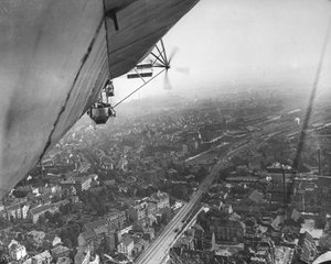 Vista aerea da un dirigibile