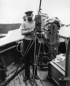 G. H. Wilkins al suo ritorno dalla spedizione in The Quest con Sir Ernest Shackleton, Plymouth, 16 settembre 1922