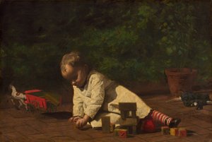 Bambino che gioca da Thomas Eakins