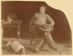 [Cowboy al ranch B-T, territorio del Missouri].