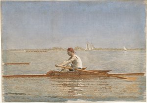 John Biglin in un Singolo Scafo, 1873 da Thomas Eakins