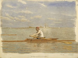 John Biglin in un singolo scafo da Thomas Eakins