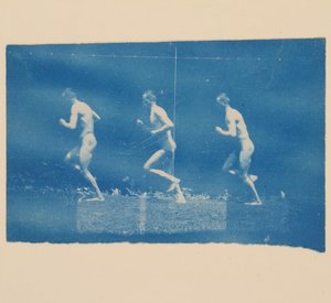Fotografie della ruota di Marey di Jesse Godley, 1884 da Thomas Eakins