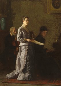 Cantando una canzone patetica, 1881 da Thomas Eakins