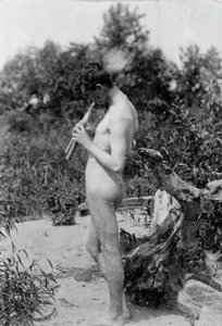 Studio di pifferaio in piedi per Arcadia, c. 1883