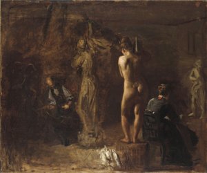 William Rush scolpisce la sua figura allegorica del fiume Schuylkill