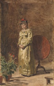 Giovane ragazza che medita, 1877 da Thomas Eakins