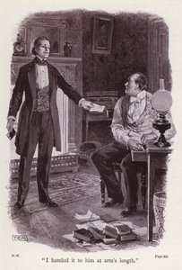 Illustrazione per La Donna in Bianco di Wilkie Collins da Thomas Eyre Macklin