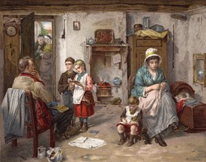 Il Consiglio Scolastico nel Cottage da Thomas Faed