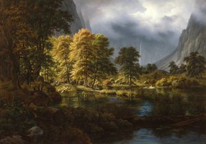 La caccia vicino a Königssee da Thomas Fearnley