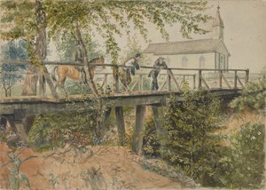 Chiesa cattolica, Houston, Texas, 25 marzo 1852 da Thomas Flintoff