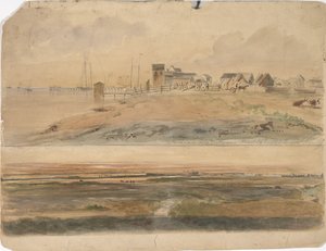 Indianola, Texas e Indianola con Lavaca Point in lontananza, 16 maggio 1852 da Thomas Flintoff