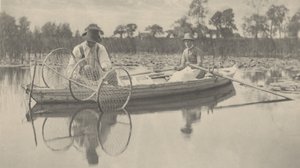 Impostazione della rete di prua, 1886 (foto)