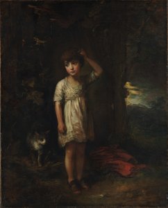 Un ragazzo con un gatto — Mattina