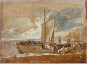 Un traghetto per bestiame, 1784-1788 da Thomas Gainsborough