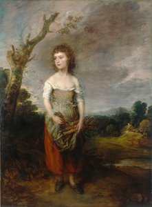 Una contadina che raccoglie fascine in un bosco da Thomas Gainsborough