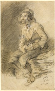 Un boscaiolo seduto su un fascio di fascine da Thomas Gainsborough
