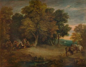 Accampamento zingaro: Tramonto, c. 1758, 1935
